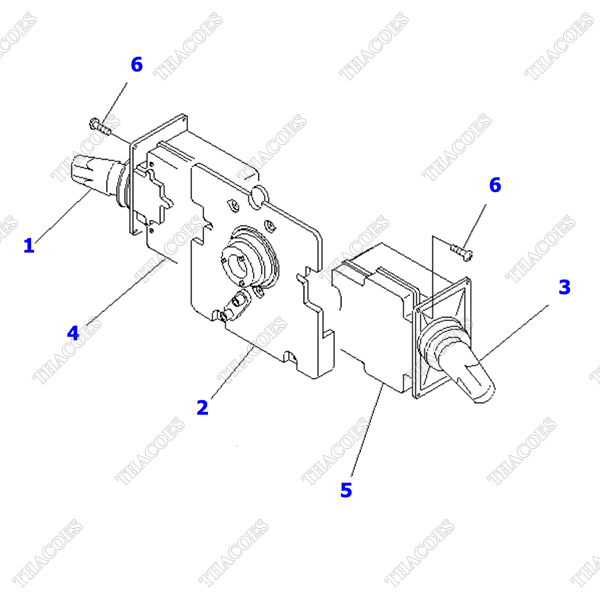 Cụm công tắc điều khiển 37B-1CS-6010