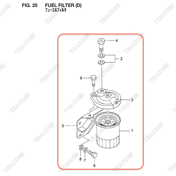 Cụm lọc nhiên liệu Z-8-94151-745-1 (C240PKJ-12)