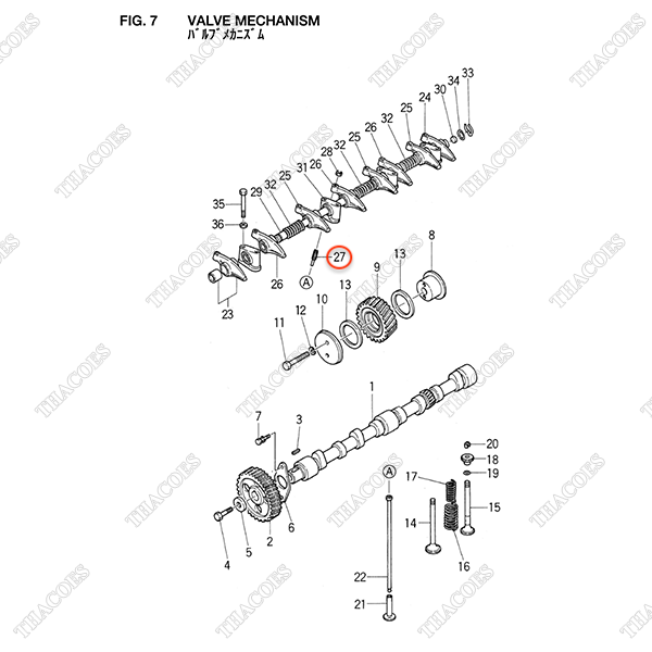 Ốc chỉnh khe hở xupap Z-8-94152-283-1 (8 cái) (C240PKJ-Std/06/11/12/17/20)