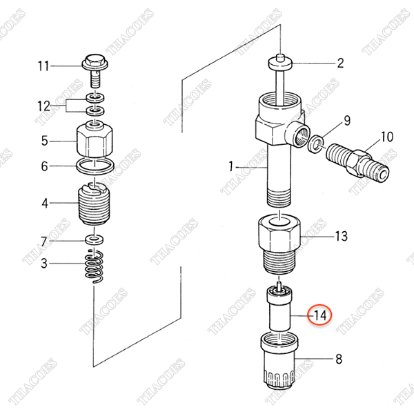 Đầu kim phun Z-5-15311-006-0 (C240PKJ-Std/06/11/12/17/20)