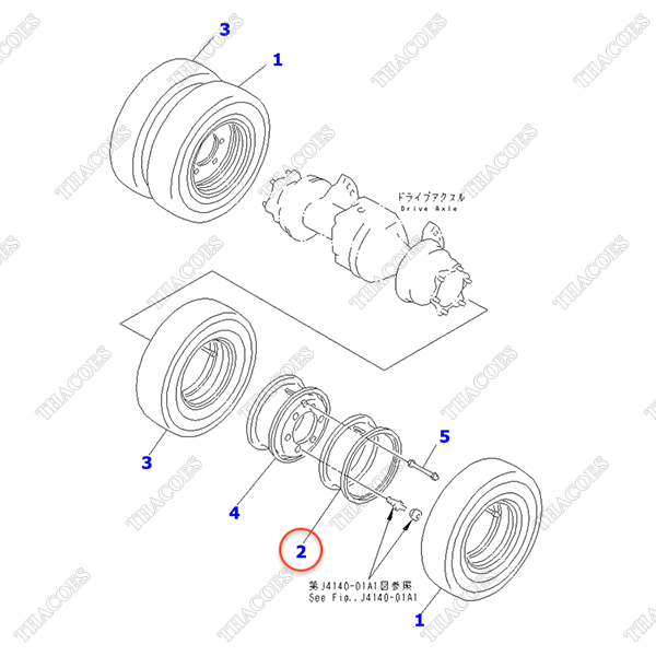 La zăng kép 3EC-27-31440 (750-16, bên ngoài)