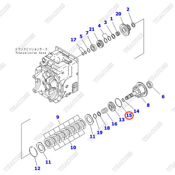 (2nd) Phớt dầu 3EC-16-31480 (xéc măng ly hợp)