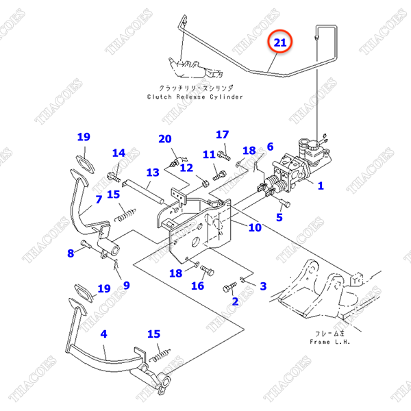 (WC) Ống dầu ngắt côn 3EC-36-31160