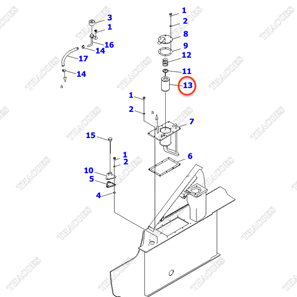 Lọc dầu thuỷ lực hồi 3EC-66-54170