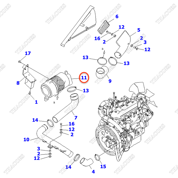 Hộp lọc gió 3EC-02-52510