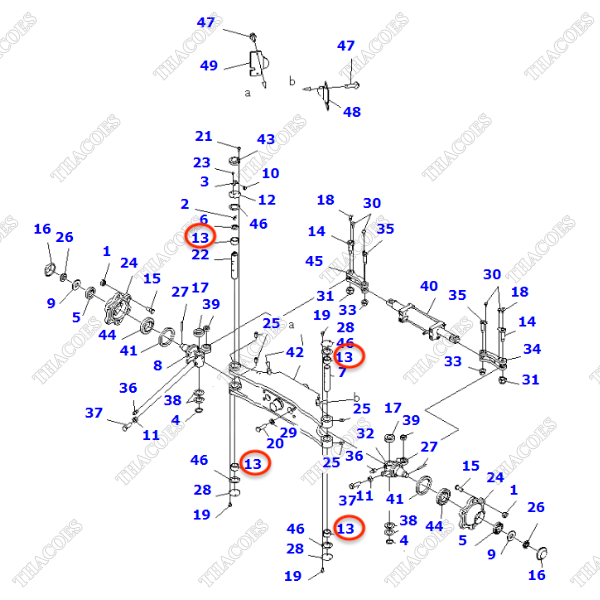 Vòng bi kim 3EC-24-37160 (K5,6,7,8)