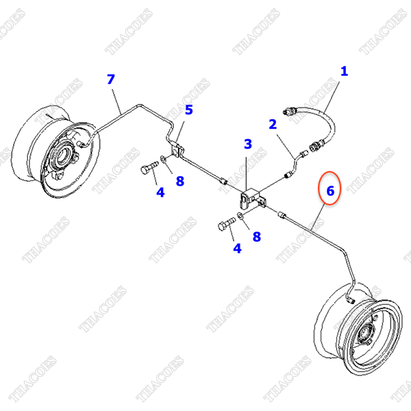 Ống dầu trái 3EB-38-51460