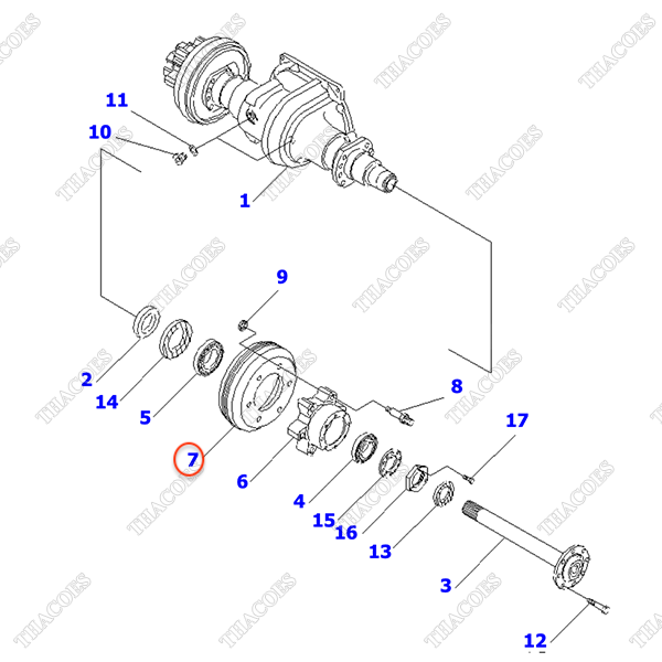 Trống phanh 3EB-21-42230; 3EB-21-42210