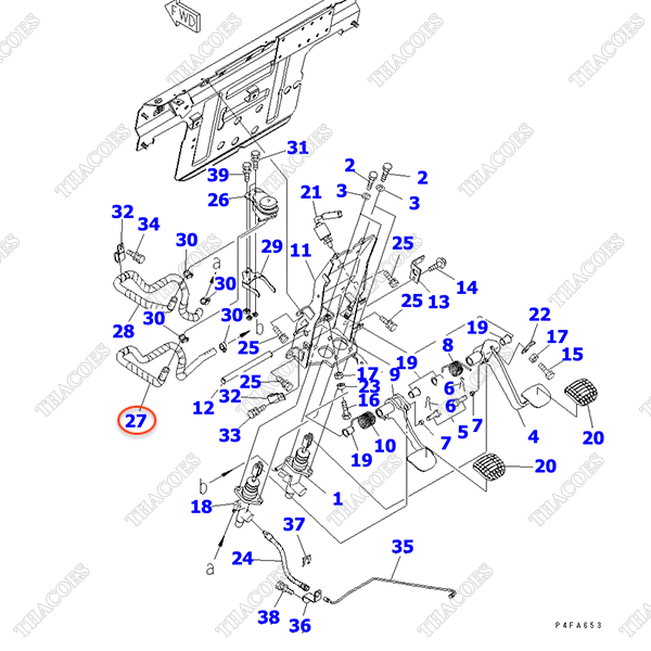 Ống dầu 3EB-36-61421 (phanh)
