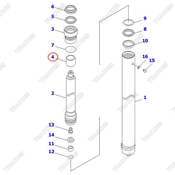 (Sau, R=L) Bạc dẫn hướng 30B-63-11160 (3,7m-6m)