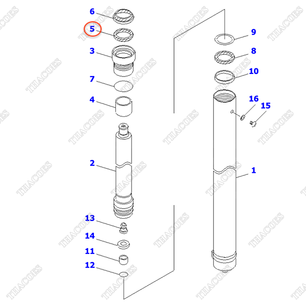 (3m-3,7m) Phớt cổ 30B-63-11680 (K25)
