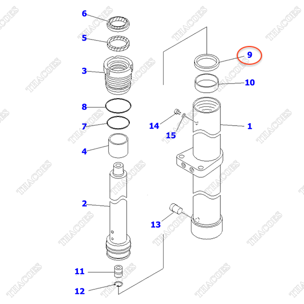 (Trước) Phớt piston 30B-63-12860 (K30)
