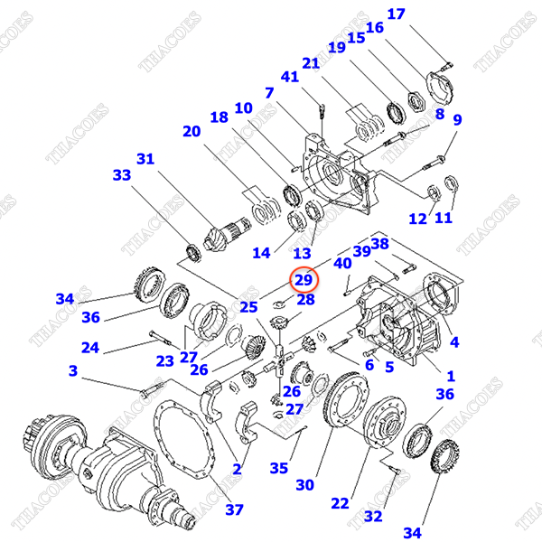 Căn đệm 3EB-21-11370 (bánh răng hành tinh)