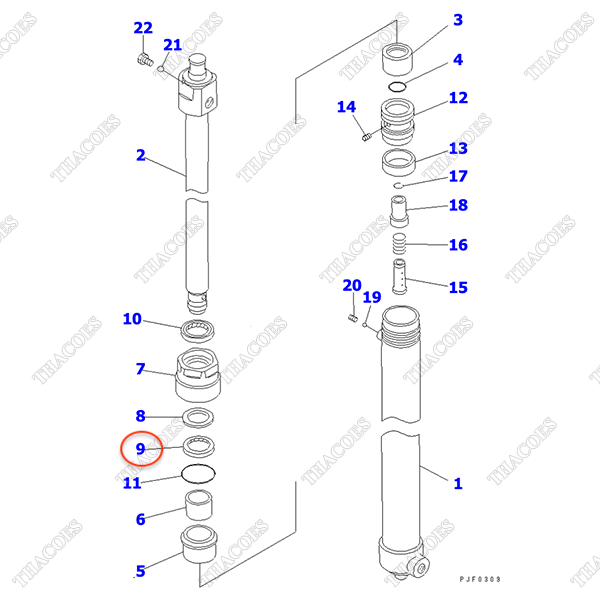 (Sau trái) Căn đệm 3EB-M2-21560
