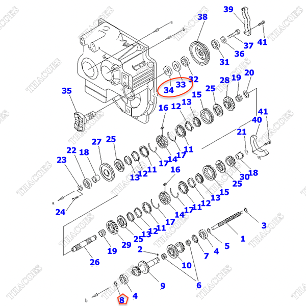 (WC) Bộ phớt sửa số 3EB-14-05510
