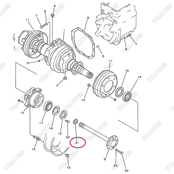 Phớt dầu đầu láp 3EB-21-15140