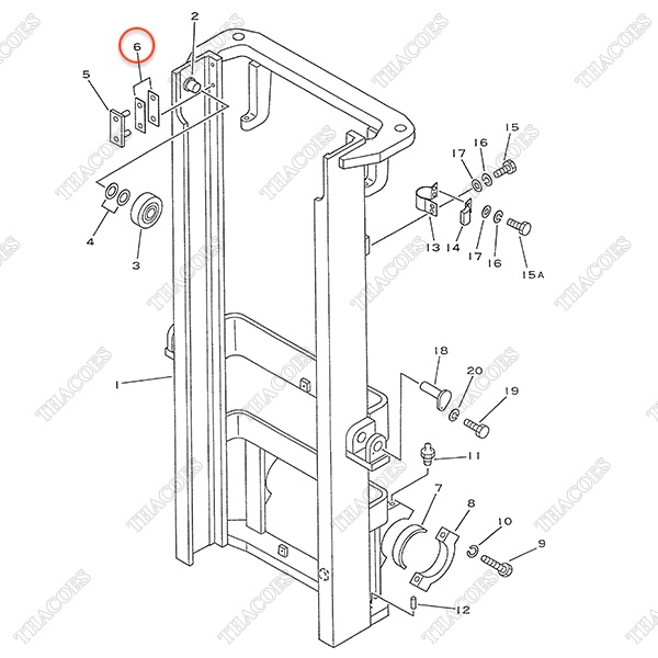 Căn đệm bạc trượt 3EB-71-00010