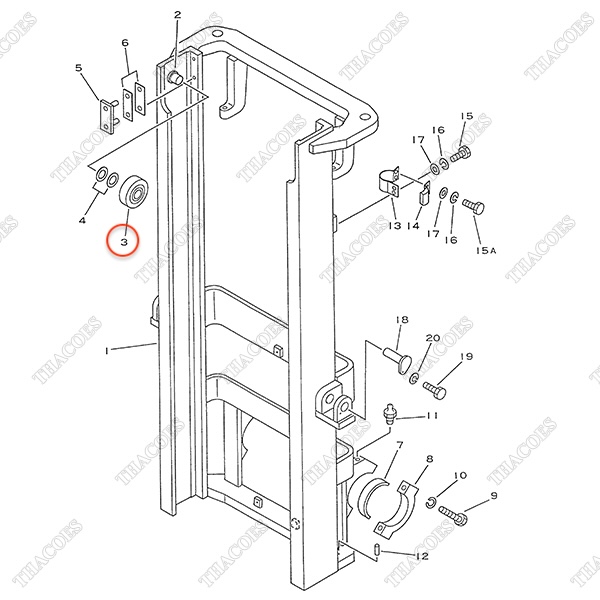 Vòng bi nâng hạ 37B-9AA-1131 (L)