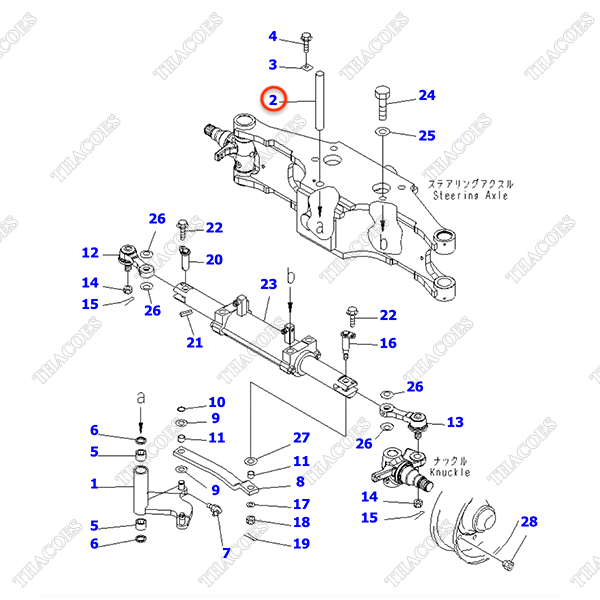 (GB) Trục ắc giữa 3EB-24-32350