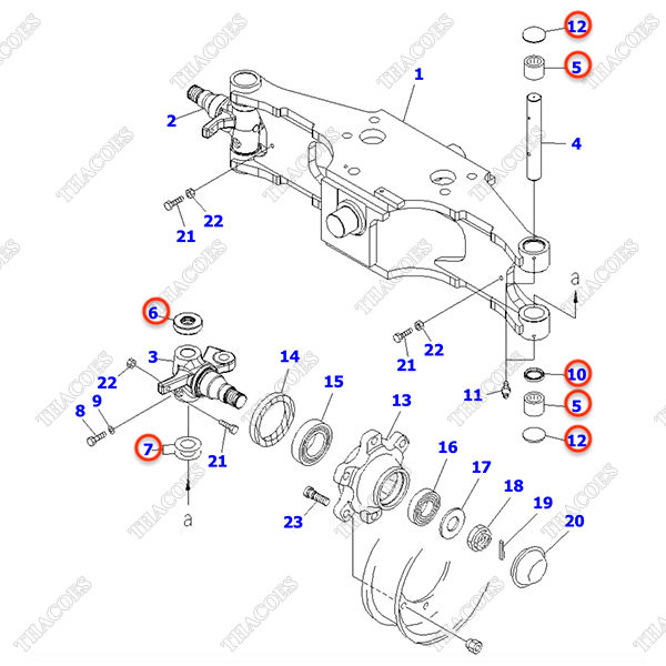 (K7) Bộ bi phi nhê 3EB-24-05100