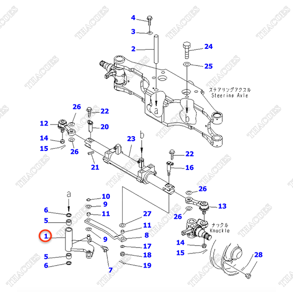 (GB) Tay lái giữa 3EB-24-42241SA
