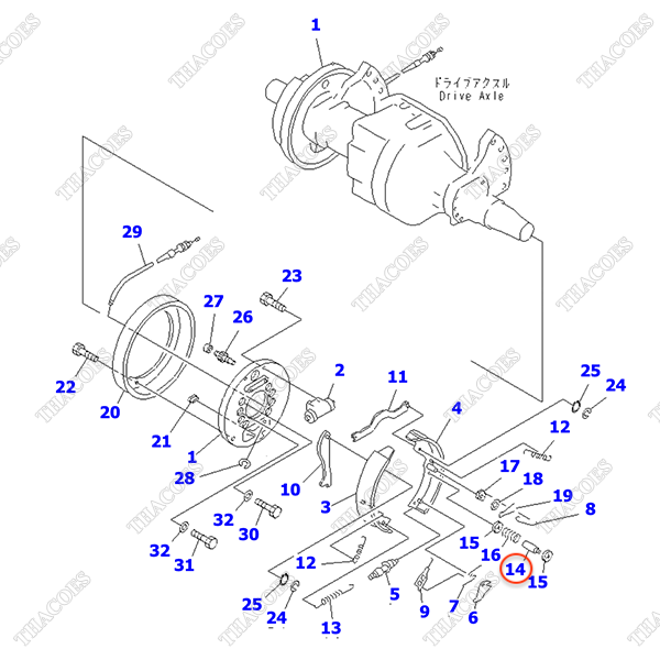 Chốt hãm 3EC-30-11380; 34C-30-11581