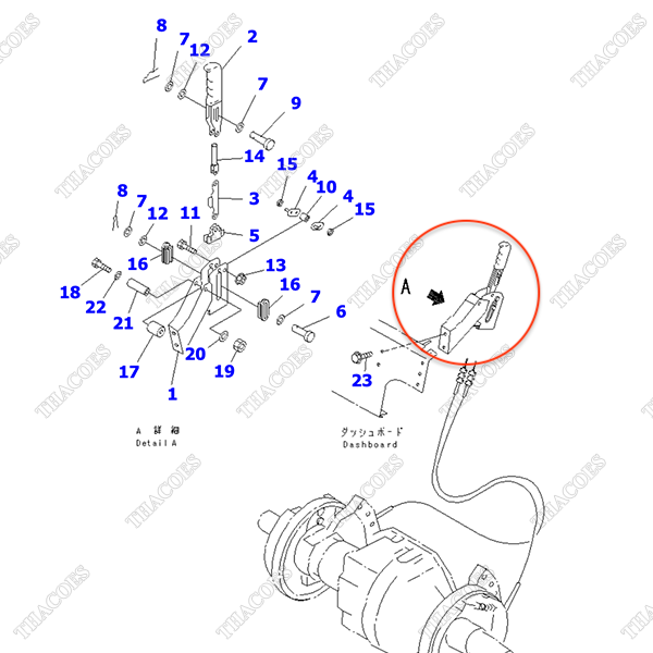 Cụm phanh tay 3EC-38-31310