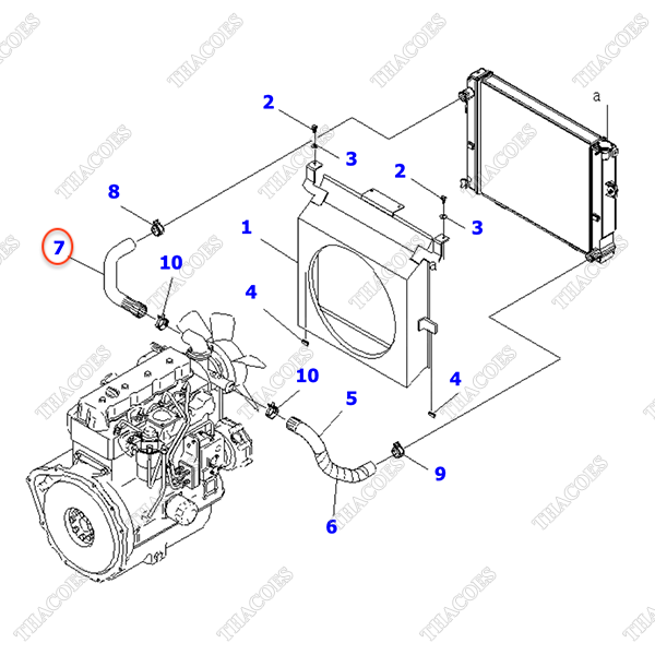 Ống nước trên 3EB-04-53230