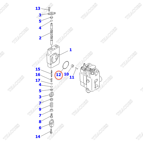 Vòng đệm oring 30A-61-11750