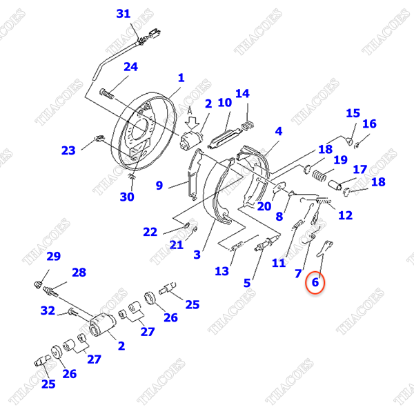 Lẫy khoá phải 3EC-30-11240