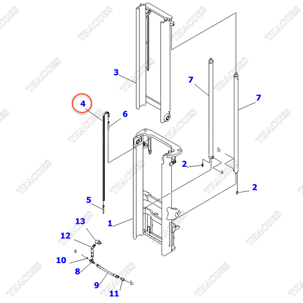 Xích nâng hạ 37D-737-1210 (BL846)