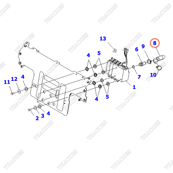 (5sv) Ống dầu hồi 3EB-66-53820