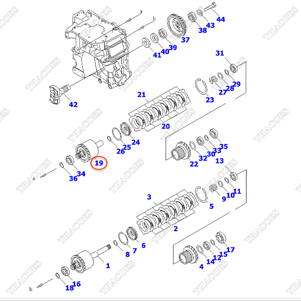 Cụm ly hợp 3EB-15-52141 (Idler)