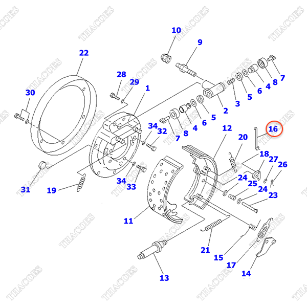 Móc nối phải 3ED-30-31571