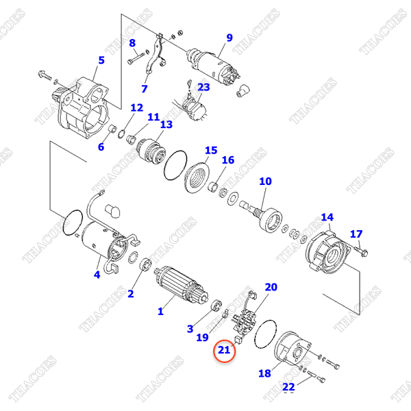 Chổi than đề KD1-23740-0100