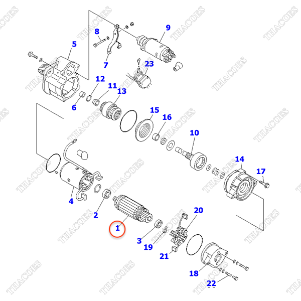 Ruột đề KD1-23100-0080 (Rotor)