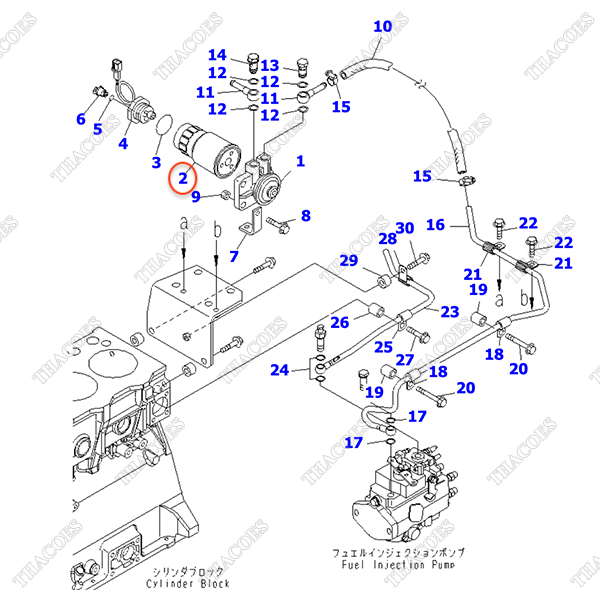 Lọc dầu nhiên liệu tinh 600-311-2110