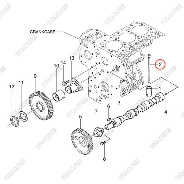 Đũa đẩy xupap BN-19013-15110 (6 cái)