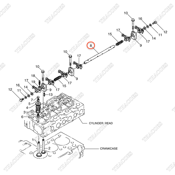 Trục dàn cò BN-1A021-14260