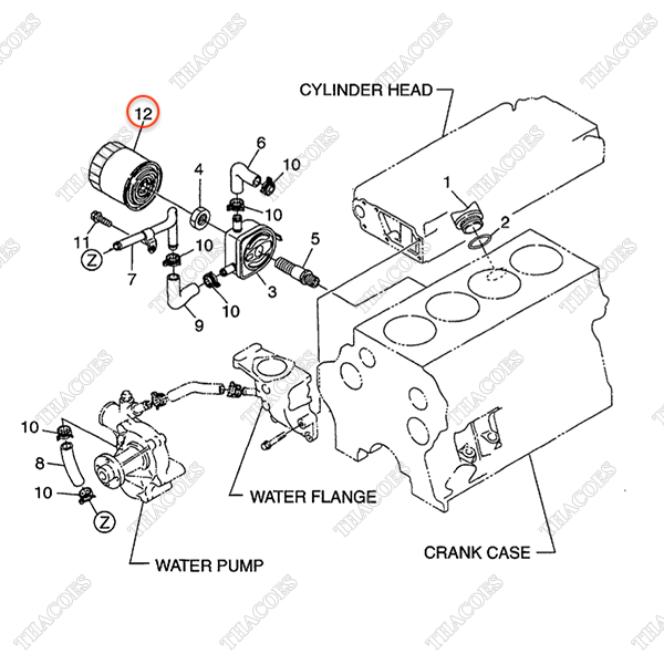 Lọc dầu nhớt động cơ BN-1C020-32430