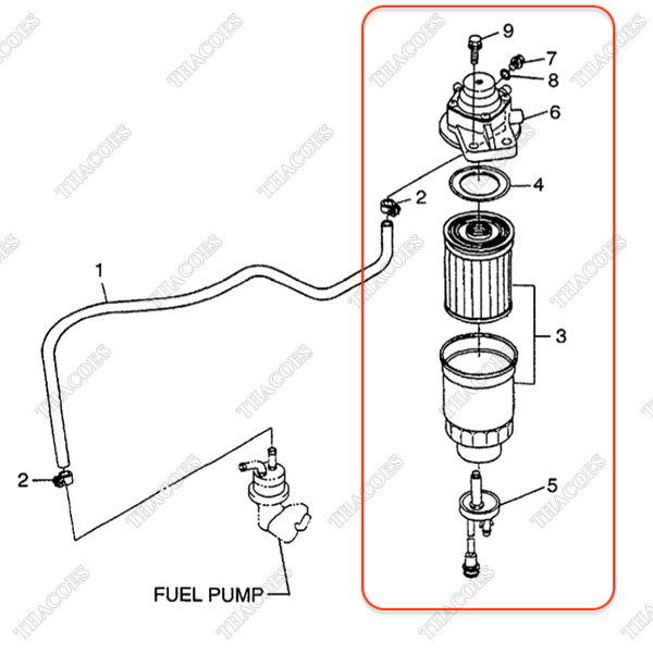 Cụm bơm tay diesel BN-1K012-43010