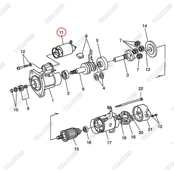 Cuộn hút khởi động đề BN-1C010-63020