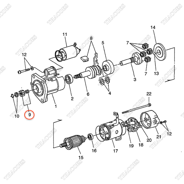 BN-1K012-63280 Bộ bánh răng đề