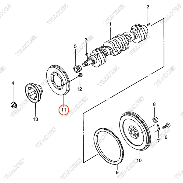 Giảm chấn đầu trục cơ AG-32B22-00100