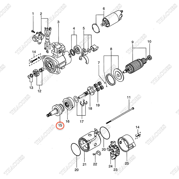 Bánh răng côn máy đề AG-M191X-67685