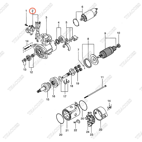 Rơ le khởi động đề AG-UO01X-35094 (24V)