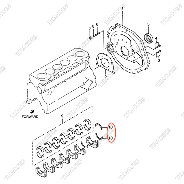 (+0,15) Căn dọc trục AG-32B09-08201 (3 cái)