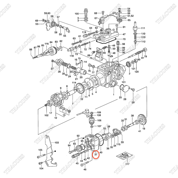 Đầu bơm cao áp AG-14640-54420