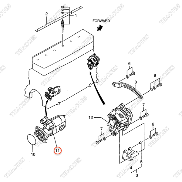 Củ đề AG-32B66-00400 (24V) (Đề ngâm dầu)