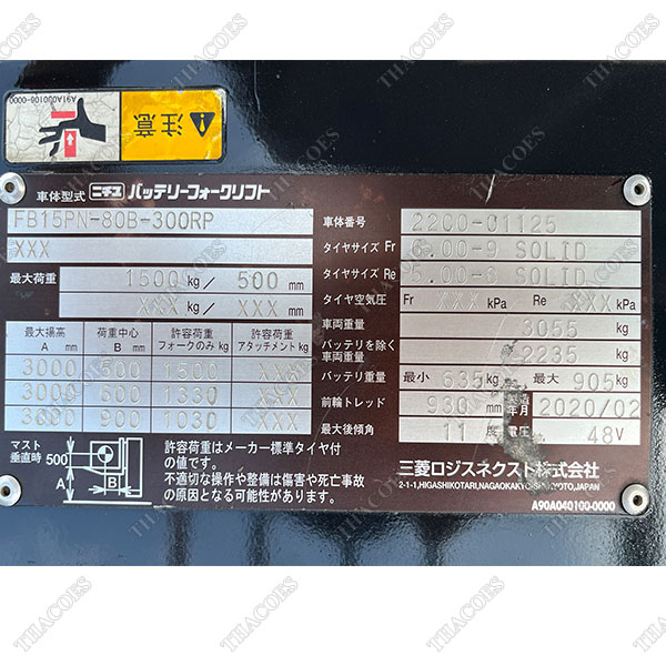 NICHIYU FB15PN-80B-300RP-22C0-01125 (2020)